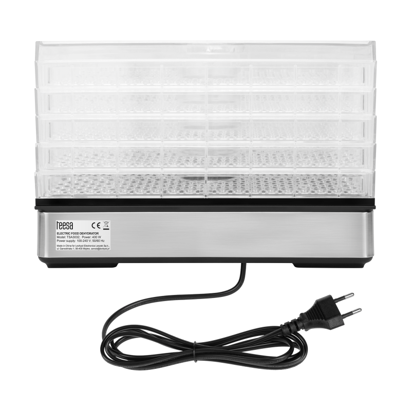 Suszarka do grzybów , warzyw , owoców , 400W , 5 sit, wyświetlacz, termoobieg, TEESA