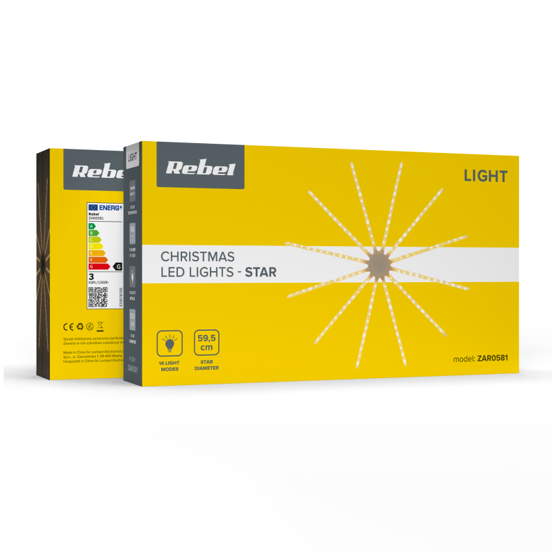Świateczna gwiazda ozdobna Led