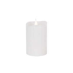 Świeca woskowa LED mała rustic white