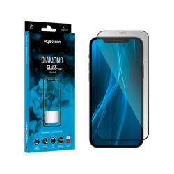 Szkło ochronne MyScreen DIAMOND GLASS LITE edge FULL GLUE czarne Apple iPhone 12 Pro Max 6.7"