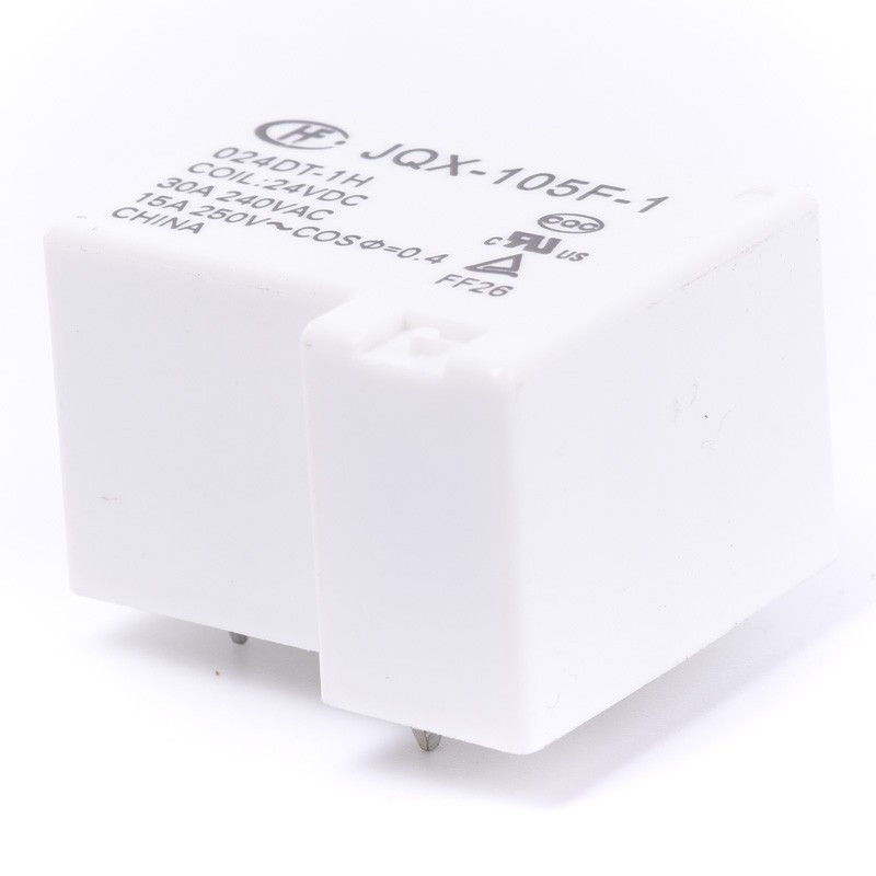 PRZEKAŹNIK 24V DC JQX/HF105F-1-024DT-1HST 1 STYK ZWIERNY 30A  HONGFA