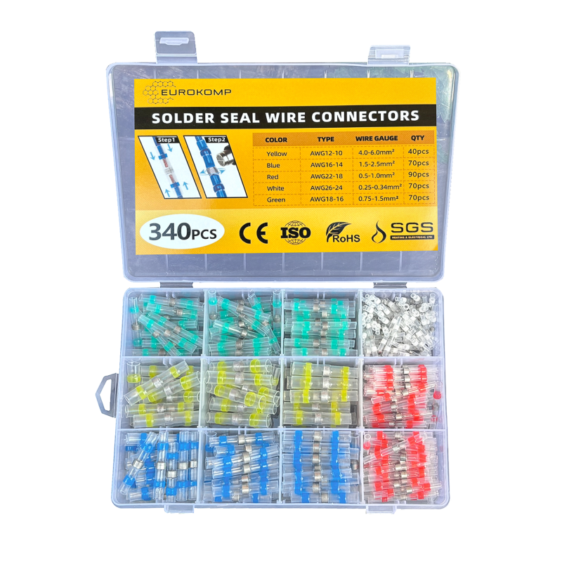 Szybkozłączki z cyną 340 szt.