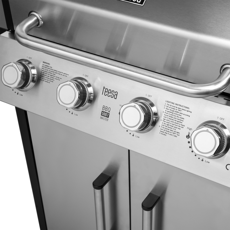 Teesa BBQ 5007 MASTER grill gazowy - 5 palników- miejsce na butlę