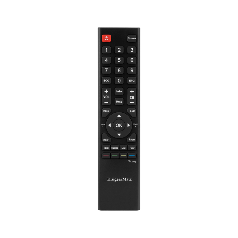 Telewizor Kruger&Matz 24" HD DVB-T2 H.265 HEVC 230/12V