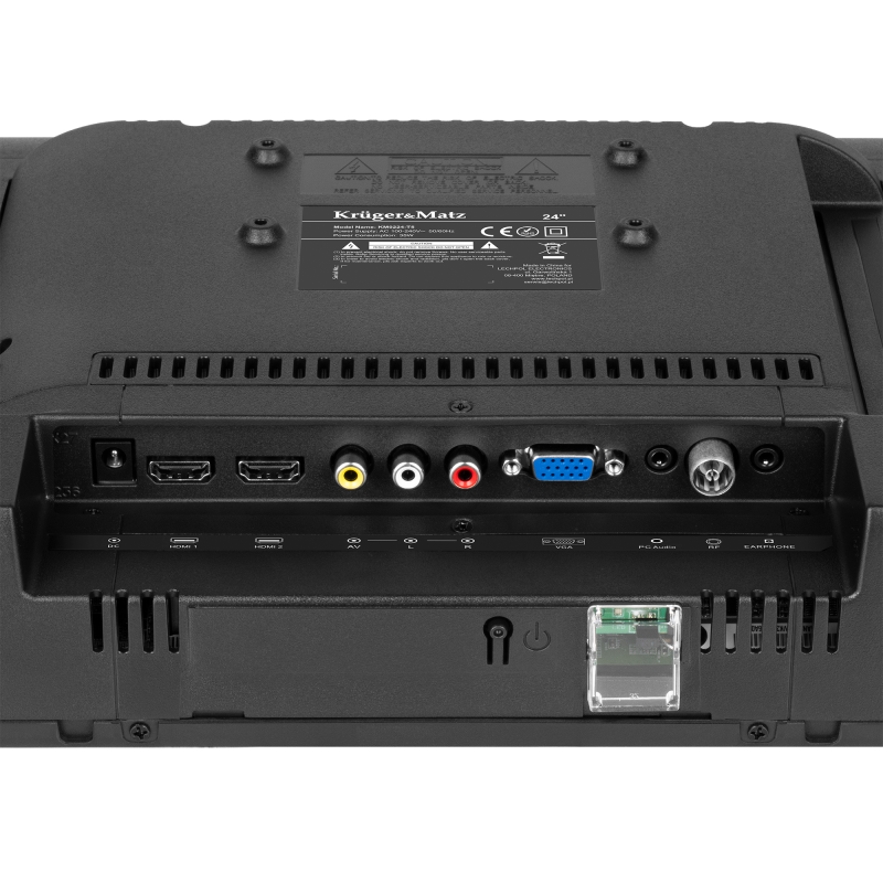Telewizor Kruger&Matz 24" HD DVB-T2 H.265 HEVC 230/12V