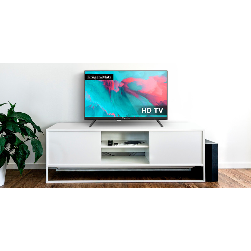 Telewizor Kruger&Matz 24" HD DVB-T2 H.265 HEVC 230/12V