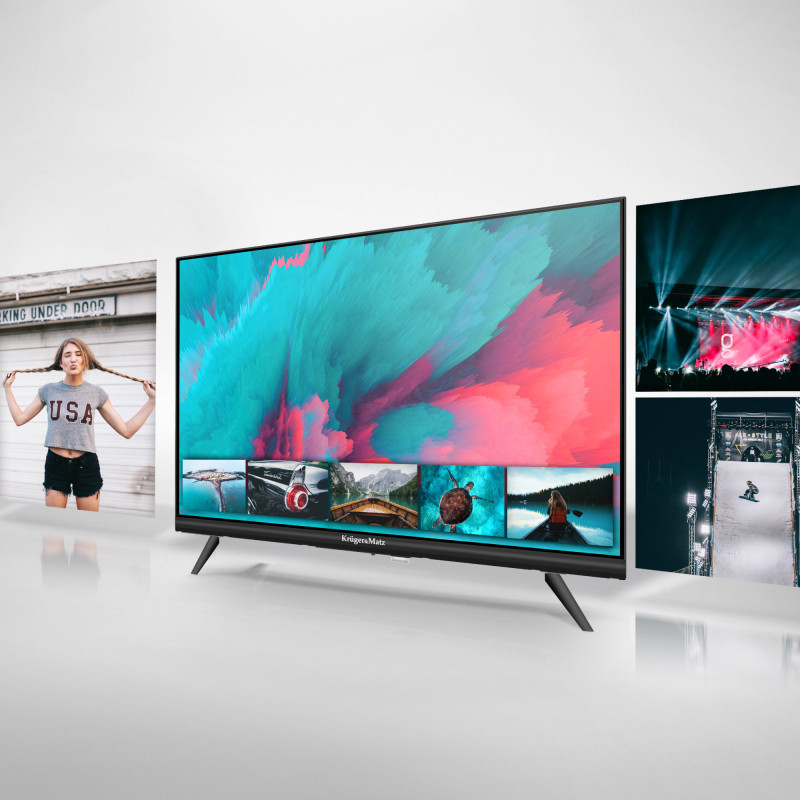 Telewizor Kruger&Matz 24" HD DVB-T2 H.265 HEVC 230/12V