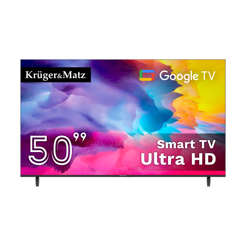 Telewizor Kruger&Matz 50" UHD Google TV 5.0 DVB-T2/T/C H.265 HEVC