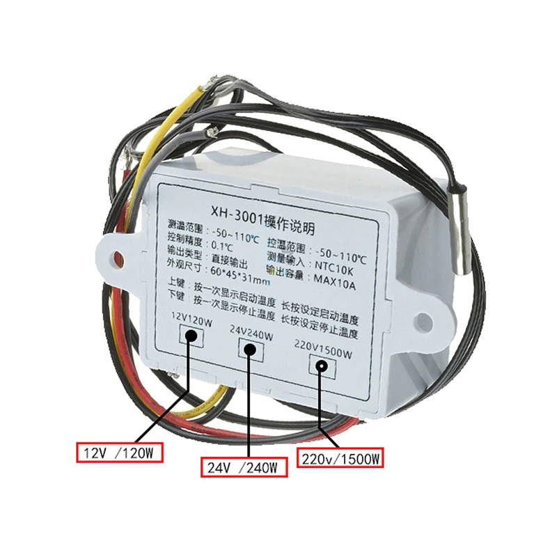 Termostat 230V XH-W3001 E6113