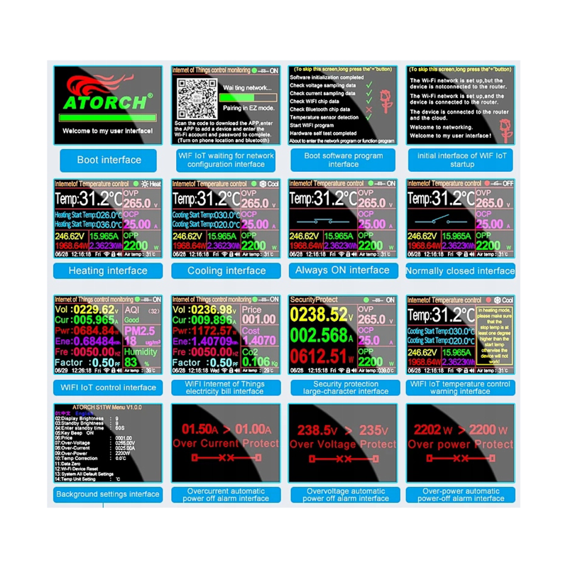 Termostat z gniazdem 230V, licznik energii, WiFi Tuya