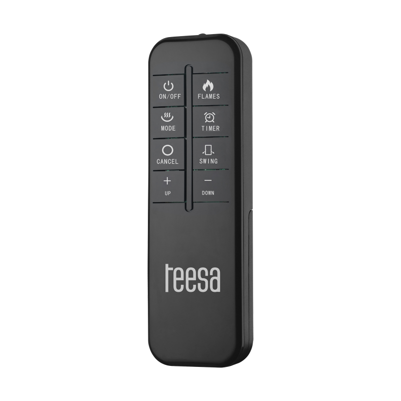 Termowentylator kolumnowy PTC Teesa z funkcją imitacji kominka