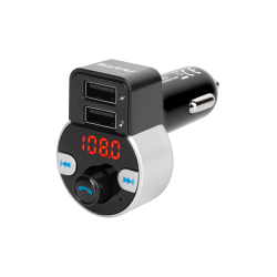 Transmiter samochodowy z funkcją bluetooth (2 gniazda USB)