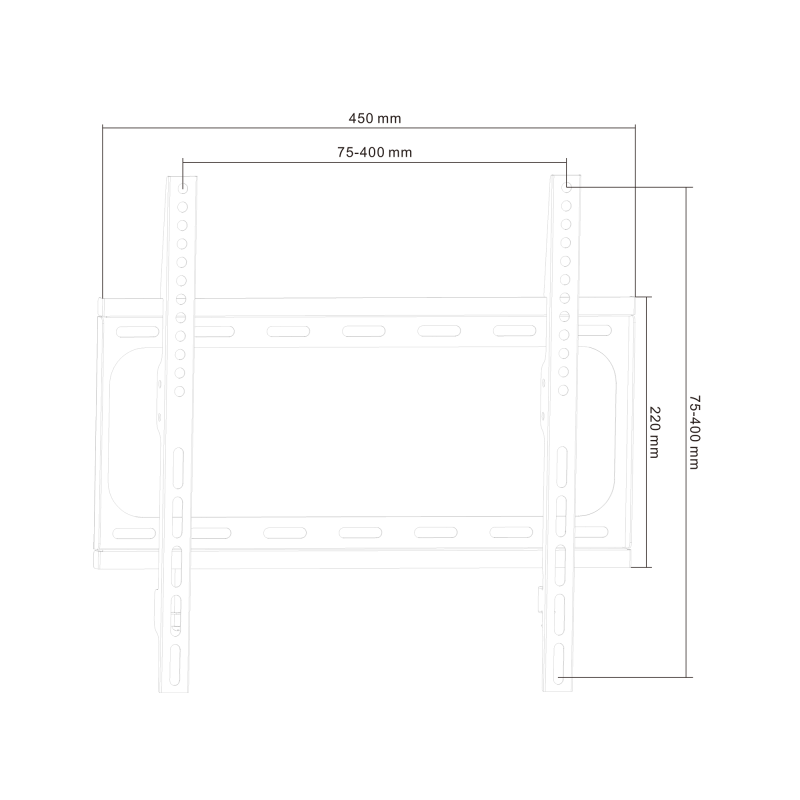 Uchwyt naścienny uniwersalny do LED TV (26-55") LP34-44F
