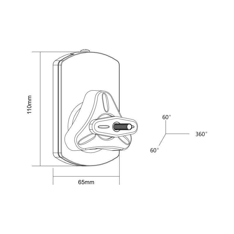 Uchwyt ścienny głośnikowy maksymalne obciążenie 10kg (zestaw 2szt.)