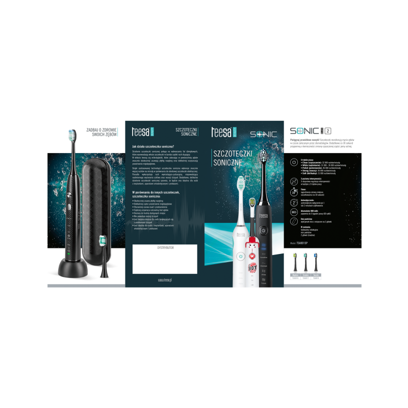 Ulotka Teesa Sonic Szczoteczki soniczne do zębów