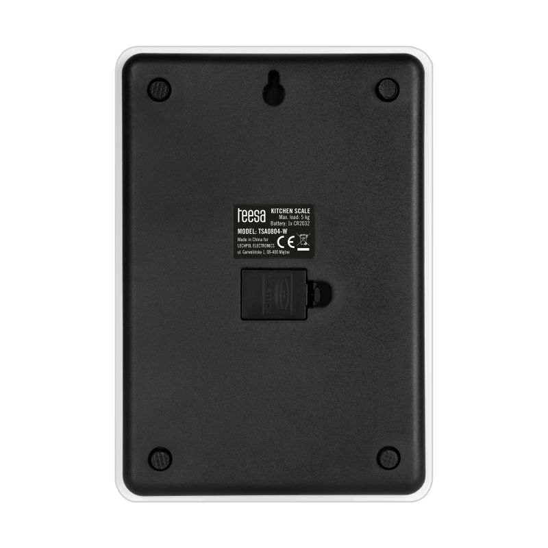 Waga kuchenna szklana biała