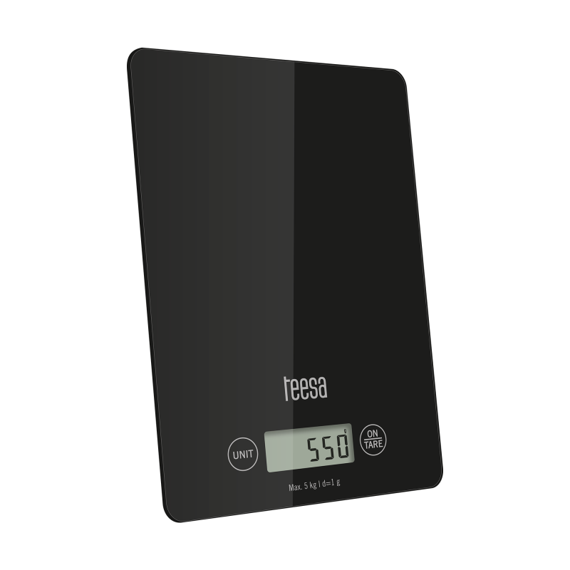 Waga kuchenna szklana czarna