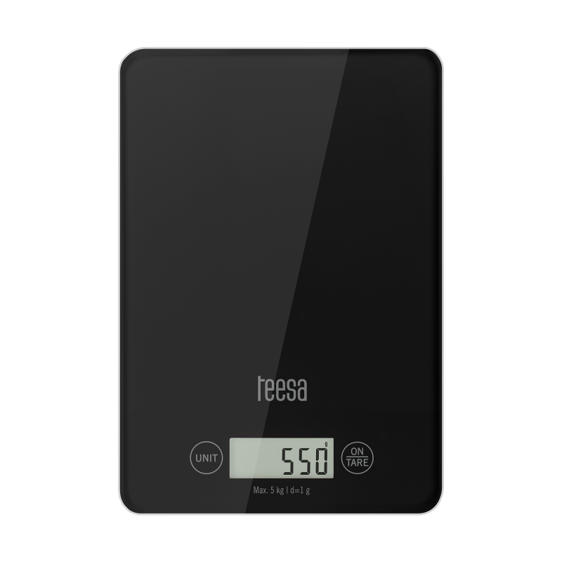 Waga kuchenna szklana czarna