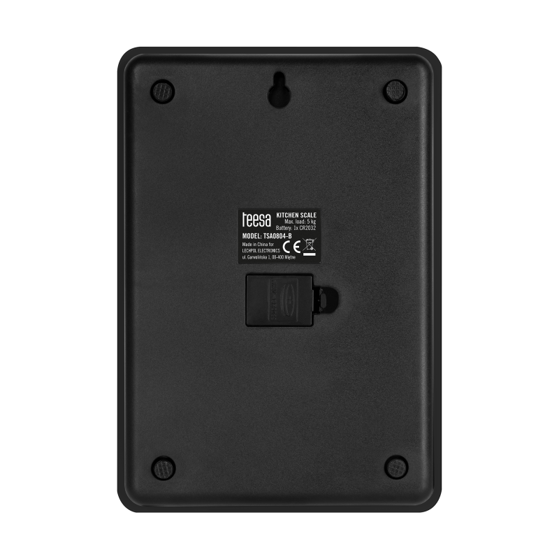 Waga kuchenna szklana czarna