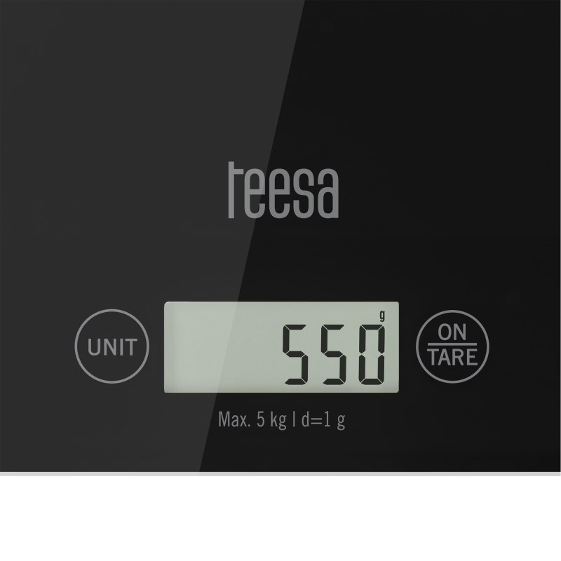 Waga kuchenna szklana czarna