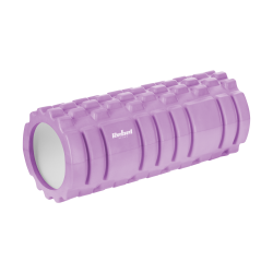 Wałek z wypustkami do masażu 14x33cm, kolor fioletowy, materiał EVA, REBEL ACTIVE