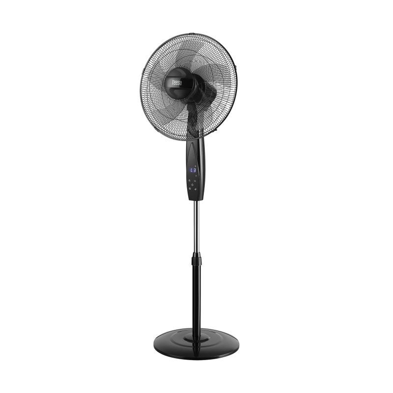 Wentylator stojący sterowany pilotem TEESA , czarny