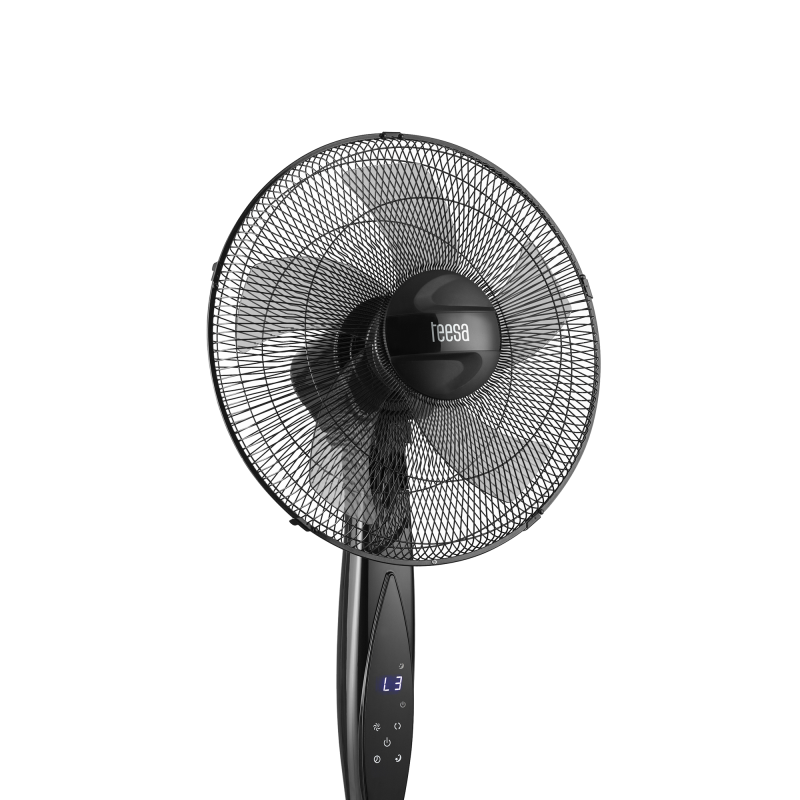 Wentylator stojący sterowany pilotem TEESA , czarny