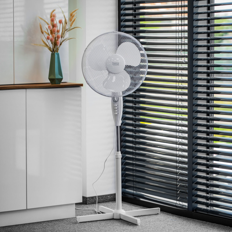 Wentylator stojący Teesa z wyłącznikiem czasowym