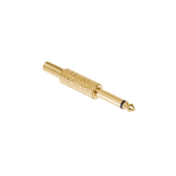 Wtyk Jack 6.3 mono złoty metal