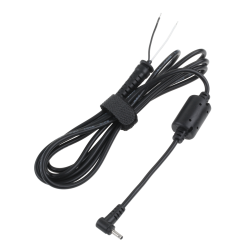 Wtyk kątowy 2,5/0,6 (19V/2,1A) sieciowy z kablem do montażu REBEL