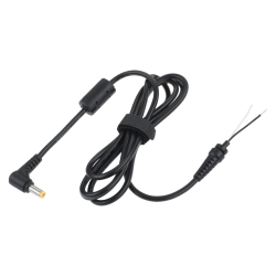 Wtyk kątowy 5,5/2,5 (19V/3,16A) sieciowy z kablem do montażu Rebel