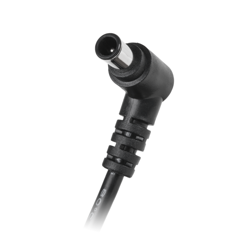 Wtyk kątowy 6,5/4,4 (19,5V/5,13A) sieciowy z kablem do montażu Rebel