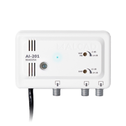 Wzmacniacz antenowy szerokopasmowy 2 wejścia AI-201 ALCAD