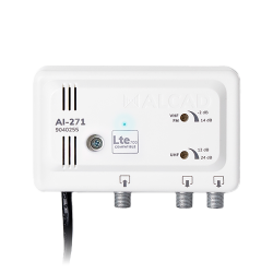 Wzmacniacz antenowy wewnętrzny 2 wyjścia LTE700 AI-271 ALCAD