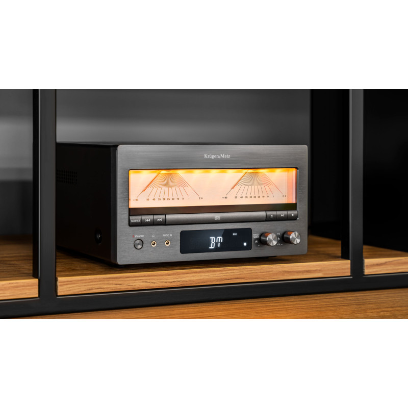 Wzmacniacz HiFi klasy A Kruger&Matz KM1995-A ( CD, USB, Bluetooth, radio cyfrowe DAB+, FM )