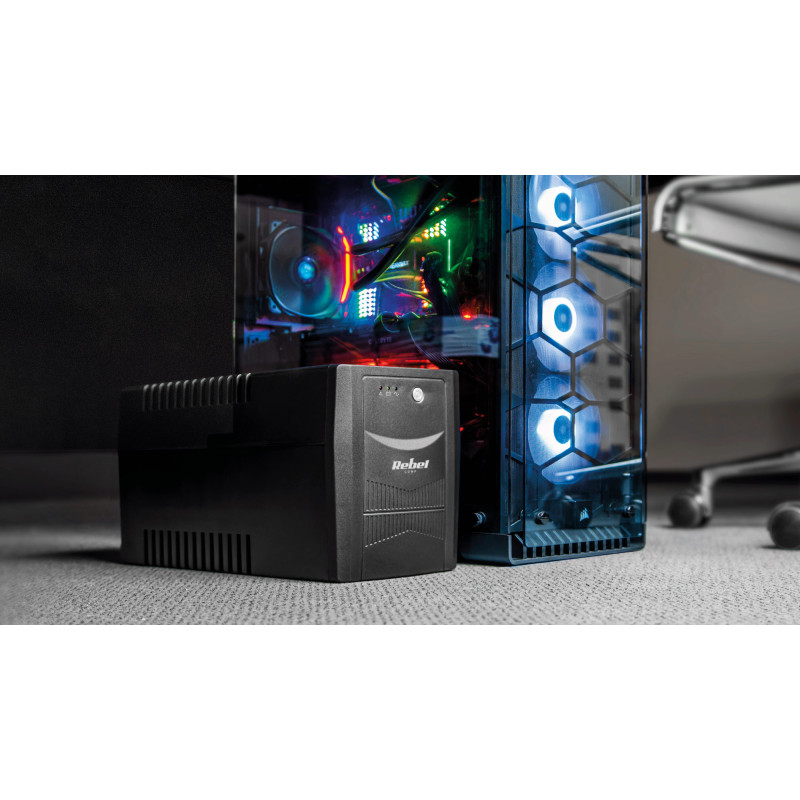 Zasilacz awaryjny UPS REBEL model Micropower 1000 ( offline, 1000VA / 600W , 230 V , 50Hz )