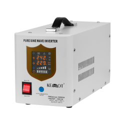 Zasilacz awaryjny KEMOT PROsinus-1500/24 przetwornica z czystym przebiegiem sinusoidalnym i funkcją ładowania 24V 230V 1500VA/10