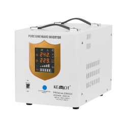 Zasilacz awaryjny KEMOT PROsinus-2000/24 przetwornica z czystym przebiegiem sinusoidalnym i funkcją ładowania 24V 230V 2000VA/14