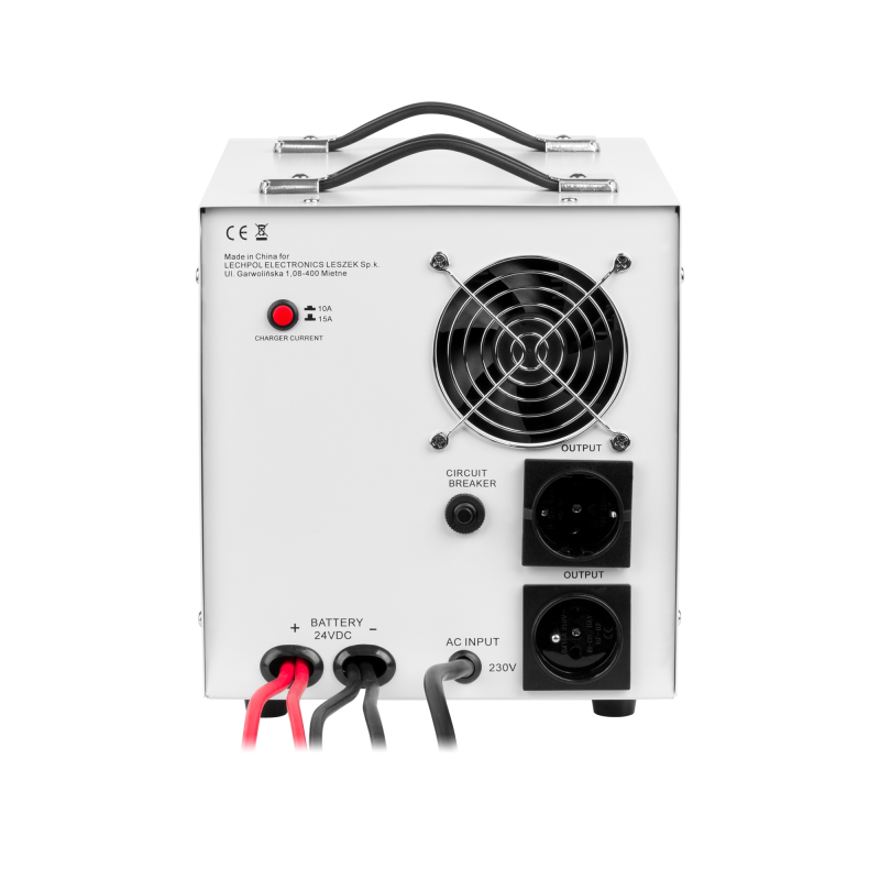 Zasilacz awaryjny KEMOT PROsinus-2600/24 przetwornica z czystym przebiegiem sinusoidalnym i funkcją ładowania 24V 230V 2600VA/18