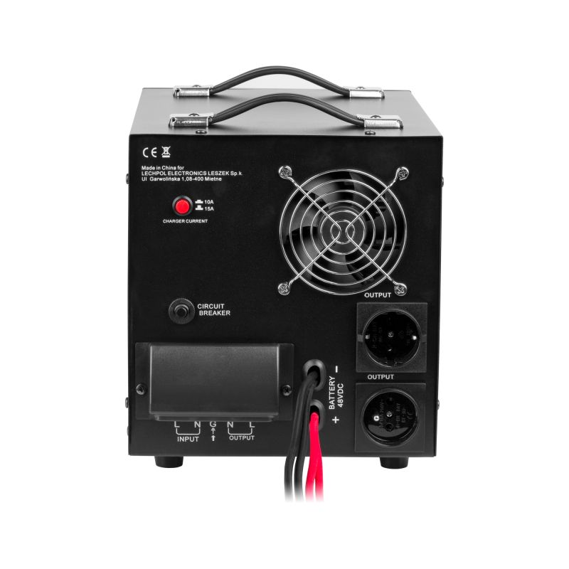 Zasilacz awaryjny KEMOT PROsinus-3500/48 przetwornica z czystym przebiegiem sinusoidalnym i funkcją ładowania 48V 230V 3500VA/24