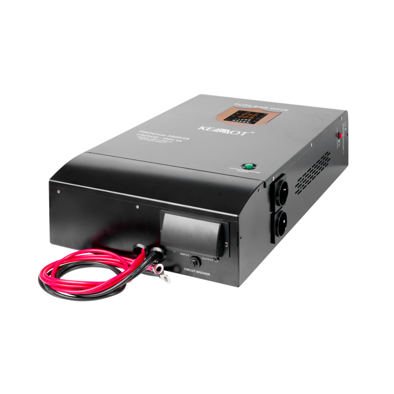 Zasilacz awaryjny KEMOT PROsinus-3500/48 przetwornica z czystym przebiegiem sinusoidalnym i funkcją ładowania 48V 230V 3500VA/24