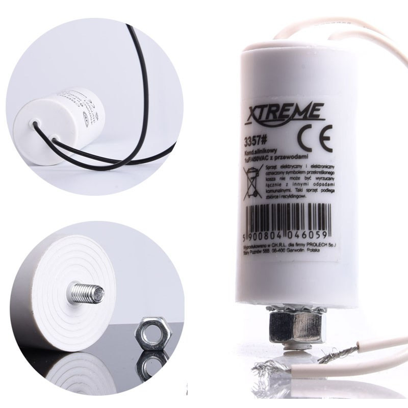 KONDENSATOR 1uF ROZRUCHOWY KABLE EXTREME