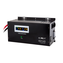 Zasilacz awaryjny naścienny KEMOT PROsinus-2200 przetwornica z czystym przebiegiem sinusoidalnym i funkcją ładowania 12V 230V 22