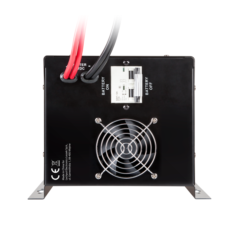 Zasilacz awaryjny naścienny KEMOT PROsinus-2200 przetwornica z czystym przebiegiem sinusoidalnym i funkcją ładowania 12V 230V 22