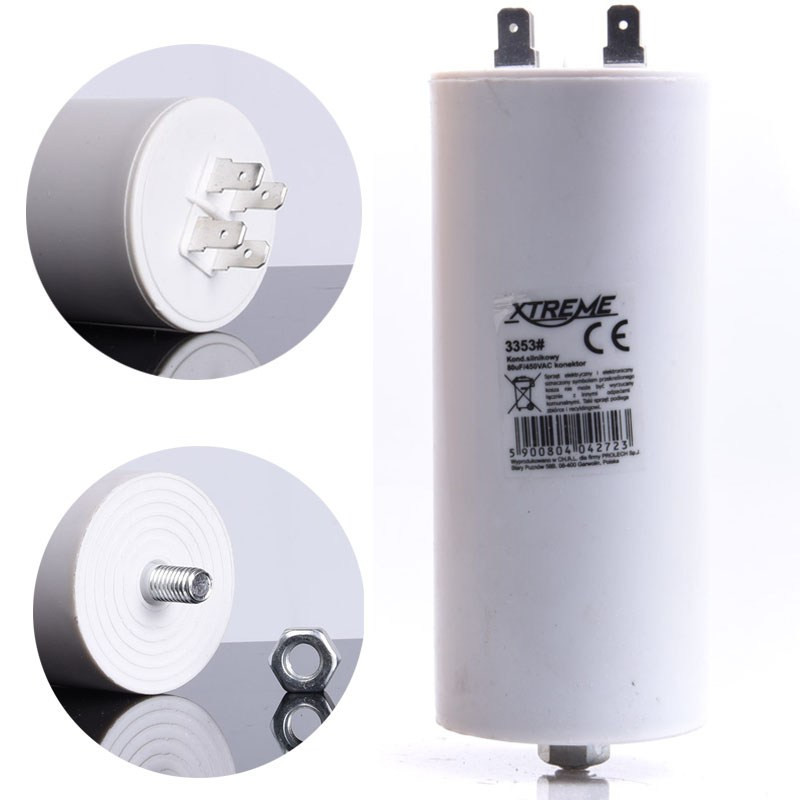 KONDENSATOR 80uF ROZRUCHOWY KONEKTOR EXTREME