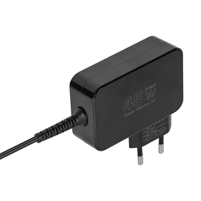 Zasilacz uniwersalny Kruger&Matz 45W z funkcją Power Delivery 7 końcówek