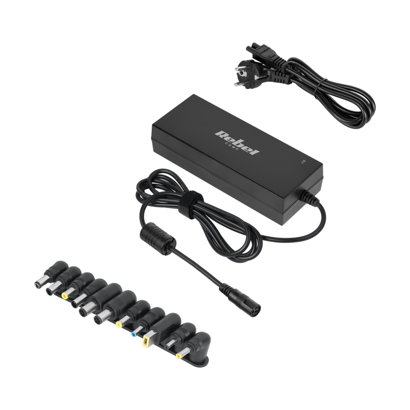 Zasilacz uniwersalny Rebel 11 końcówek 120 W 12-19.5 V automatyczny
