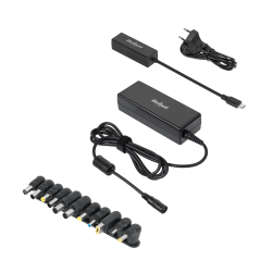 Zasilacz uniwersalny Rebel 12 końcówek 90 W 15-20 V automatyczny z funkcją Power Delivery