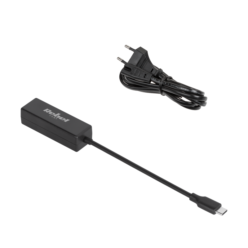 Zasilacz uniwersalny Rebel 12 końcówek 90 W 15-20 V automatyczny z funkcją Power Delivery