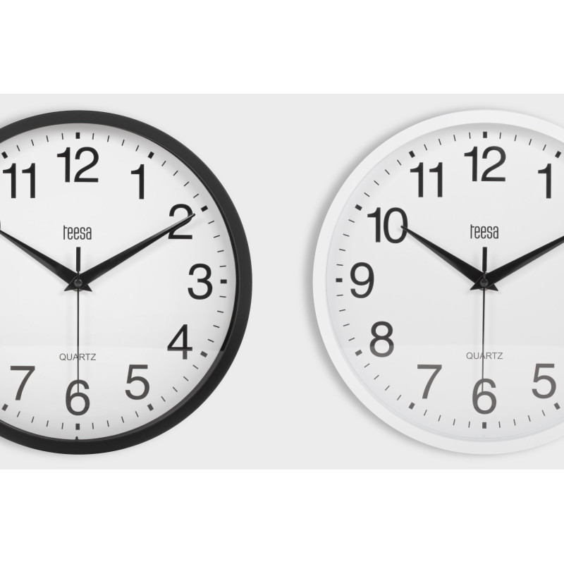 Zegar ścienny 25 cm biały